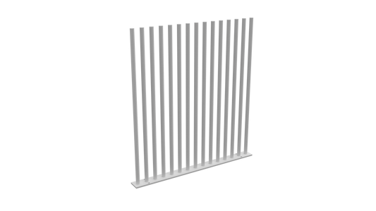 PIK Fencing Panel 1200mm Satin Black & Pearl White | AS1926.1 Pool Compliant Steel Picket Panel