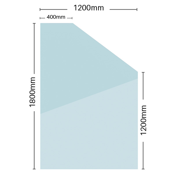 Glass Retaining Wall Raked Panels