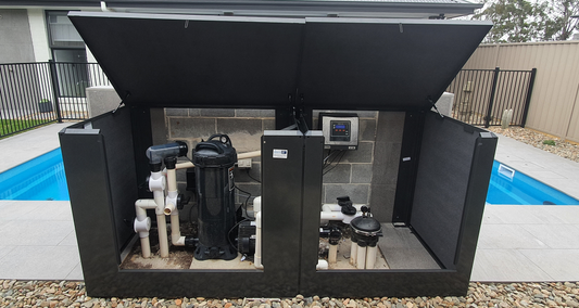 Acoustic Box soundproof pump enclosure made of galvanized steel for outdoor pool pumps