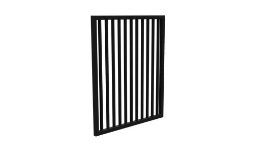 PIK Fencing Pedestrian Gate 975mm Satin Black & Pearl White | AS1926.1 Pool Compliant Aluminium Gate with Gate Kit