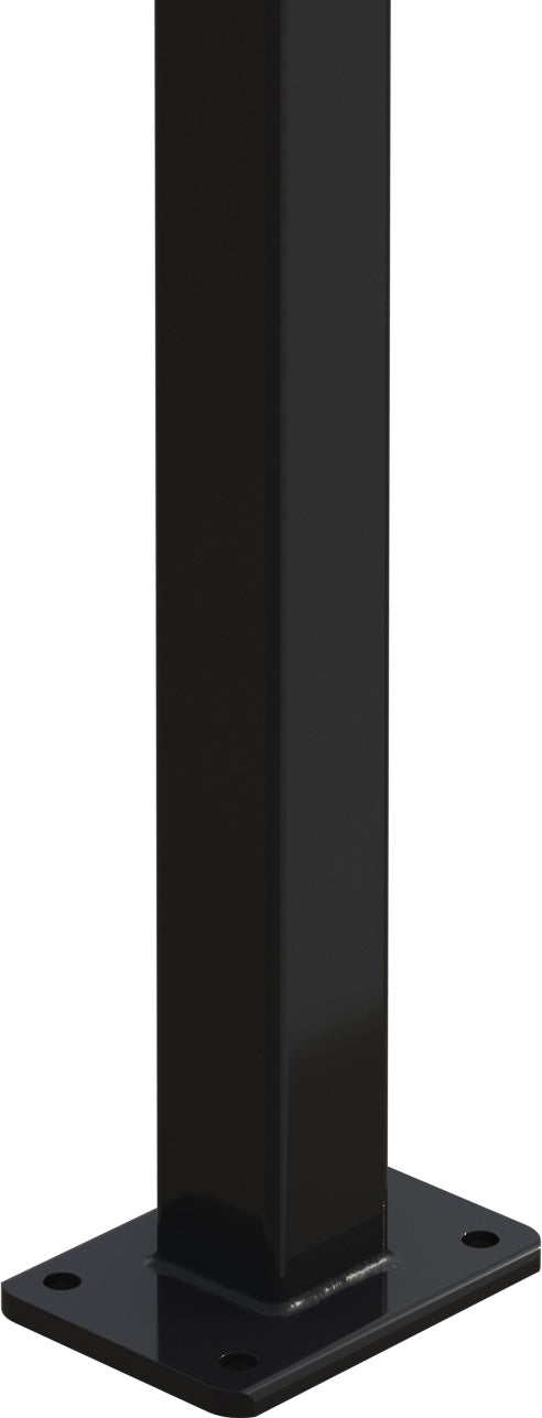 Aluminium base plate post