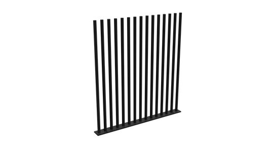 PIK Fencing Panel 1200mm Satin Black & Pearl White | AS1926.1 Pool Compliant Steel Picket Panel