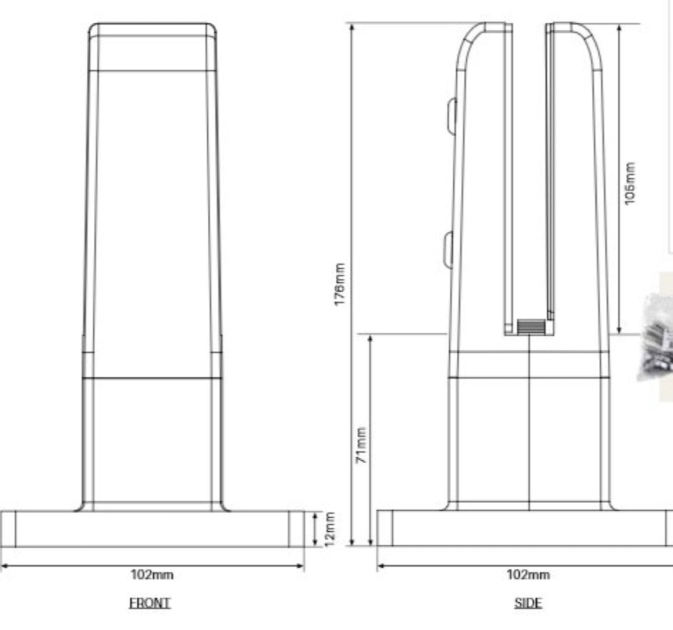 INSULUXE - Insulating Base Plate Spigot