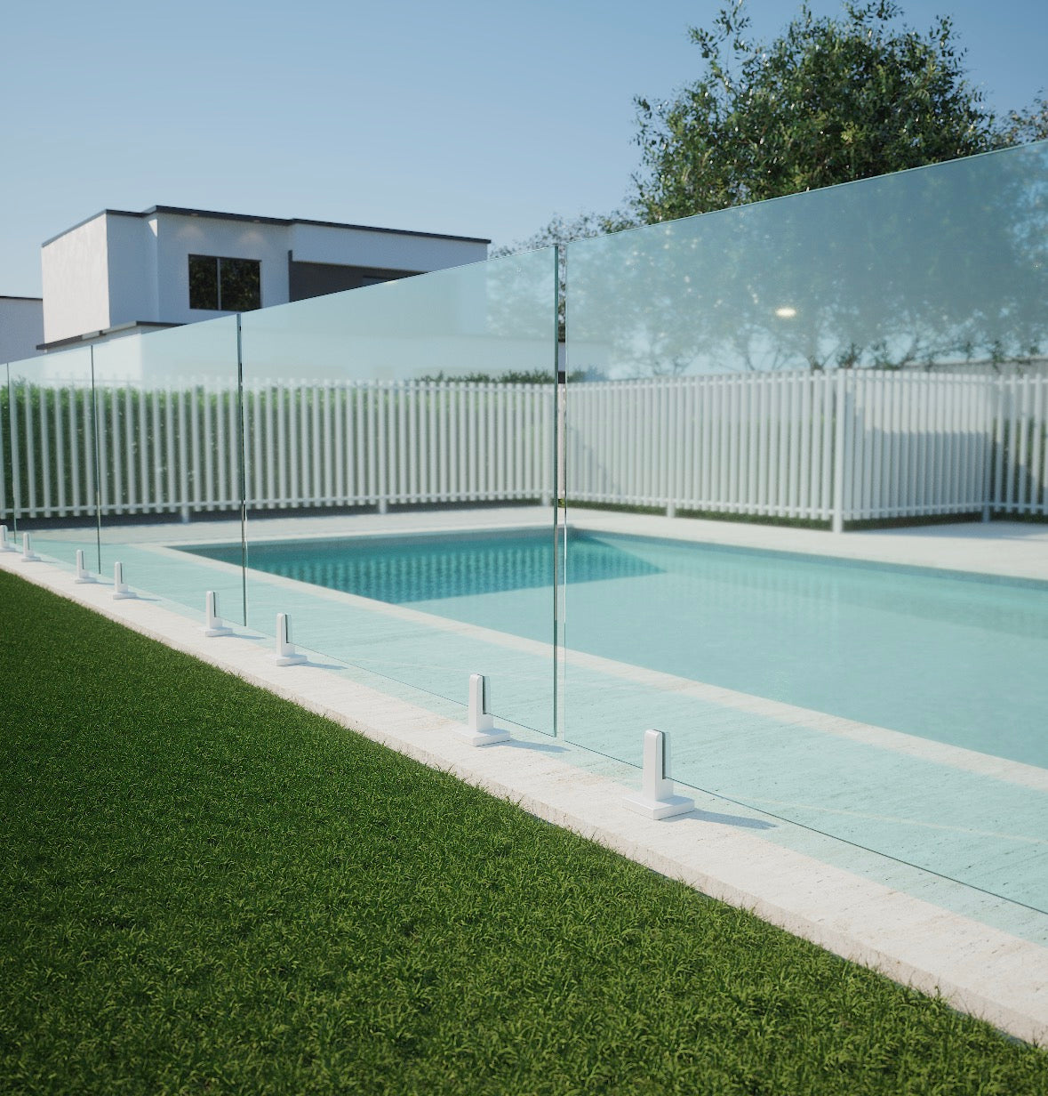 INSULUXE Insulated Base Plate Pool Fence Spigot & Cover | Non-Conductive | Suits 12mm Glass