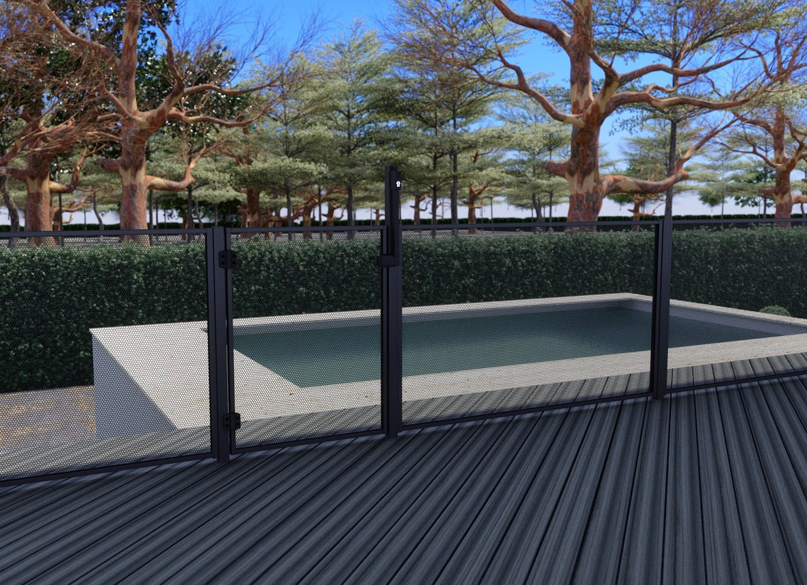Premium Perf Pool Fence Gate | Standard | 975mm W x 1200mm H | AS1926.1