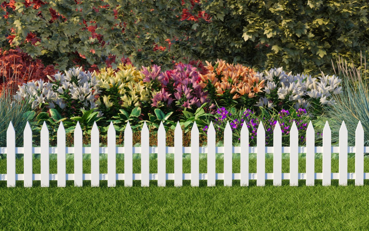PVC Garden & Lawn Edging | White | 3000mm | 10 Pack