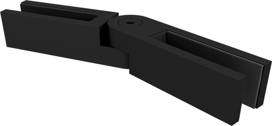 Swivel Glass Clamp | SS316 | 12mm Glass | Angled Panel Connections | Black, Satin & Polish