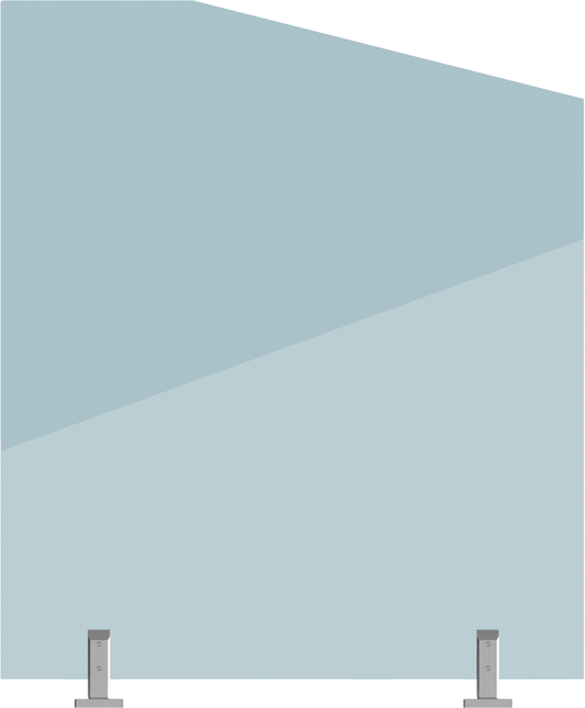 Glass Retaining Wall Raked Panels