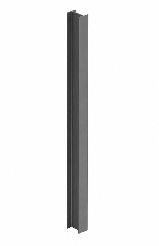 PVC Fence Post I-Beam Stiffener | Aluminium | White Fencing Accessory