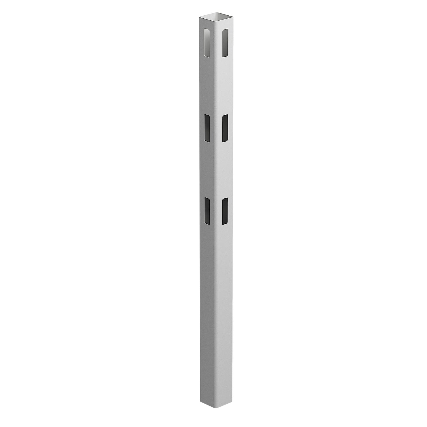 White PVC 3 Rail Fence Posts | 127mm | 3 Types Available