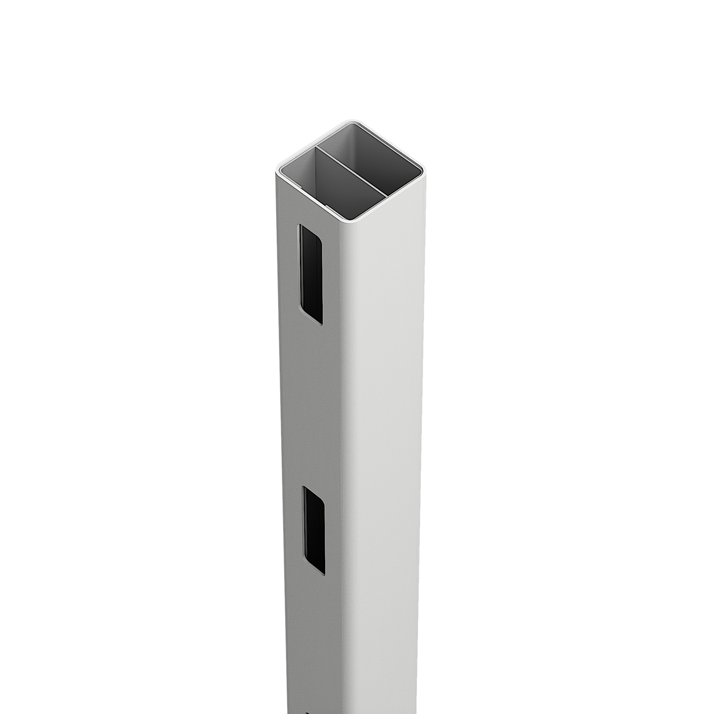 PVC 3 Rail Fence & Posts - 2388mm W x 1350mm H | White