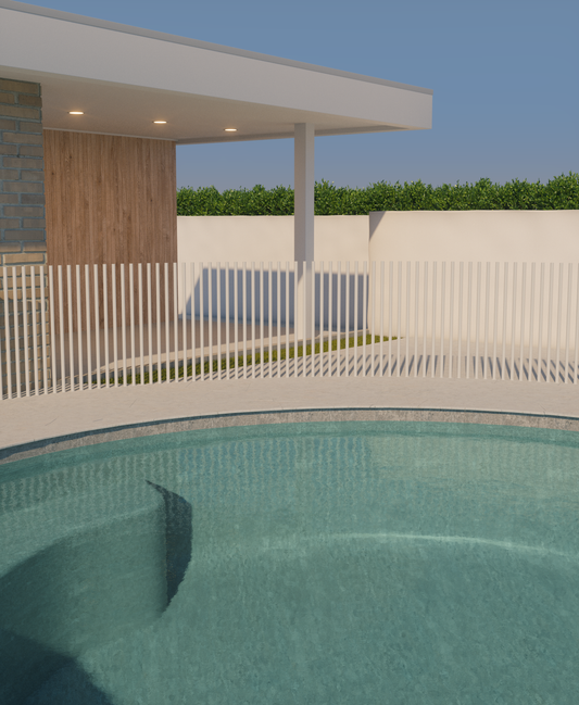 PIK Fencing 10 Pack | 1600mm Satin Black & Pearl White | AS1926.1 Pool Compliant Individual Steel Pickets