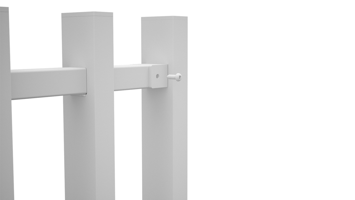 BARR Batten Fencing Brackets | Panel Connectors | 3 Styles | Black & White