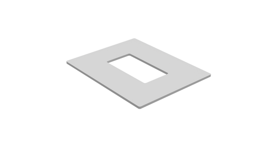 BARR Batten Fence Post Core Drill Cover | Dress Ring | White & Black