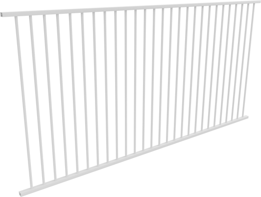 Flat Top Aluminium Pool Fence Panels | Multiple Colours | AS1926.1 Compliant | Ready to Install