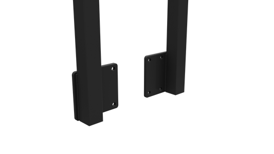 Aluminium Face Mount End Post | Left & Right | 2 Pack | 1500mm | Black, White & Monument
