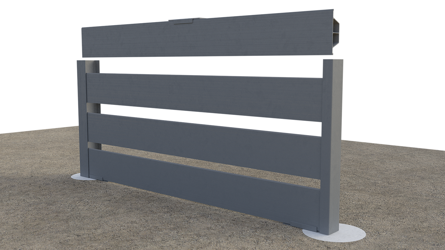 SuperPost H Post Composite Retaining Wall Post | 2 Sizes | Corrosion Resistant