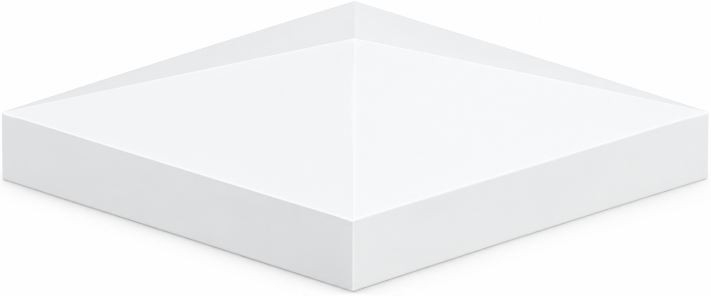 Hampton PVC Post Cap | White | English & Slimline Styles