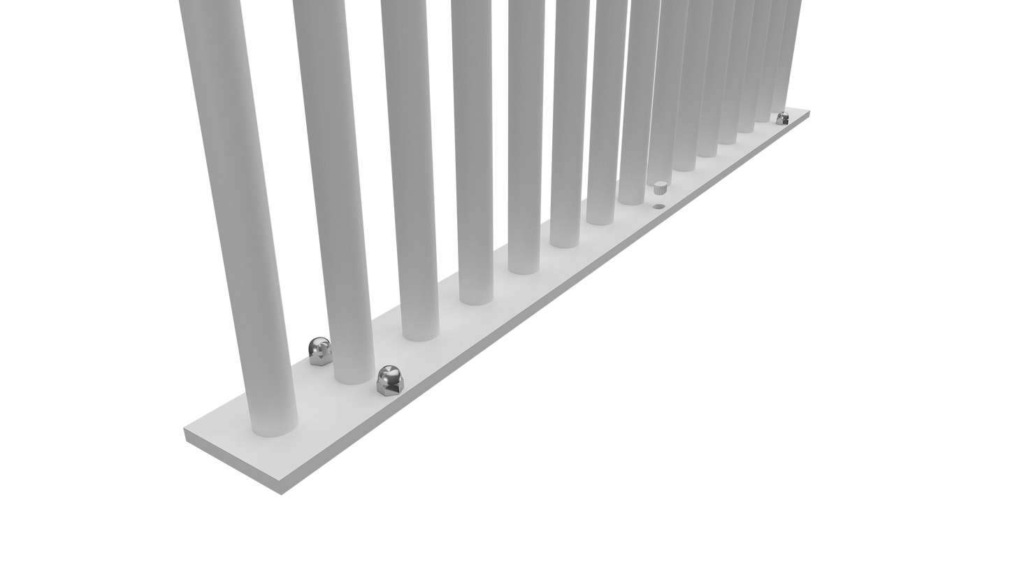 PIK Fencing M12 Dome Nut Black & Silver | Stainless Steel Fixing for Surface Mount Panels