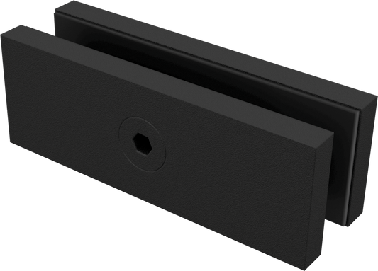 Short Glass to Glass Clamp | SS316 | 12mm Glass | 20-50mm Gap | Black, Satin & Polish