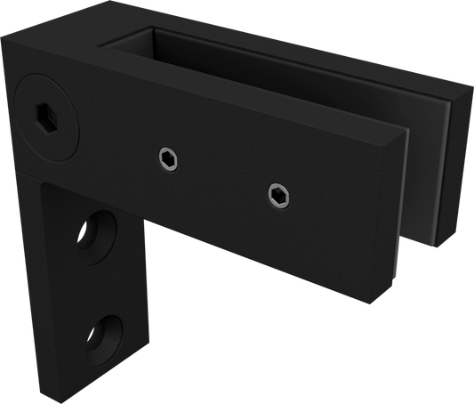 Wall to Glass Clamp - Black
