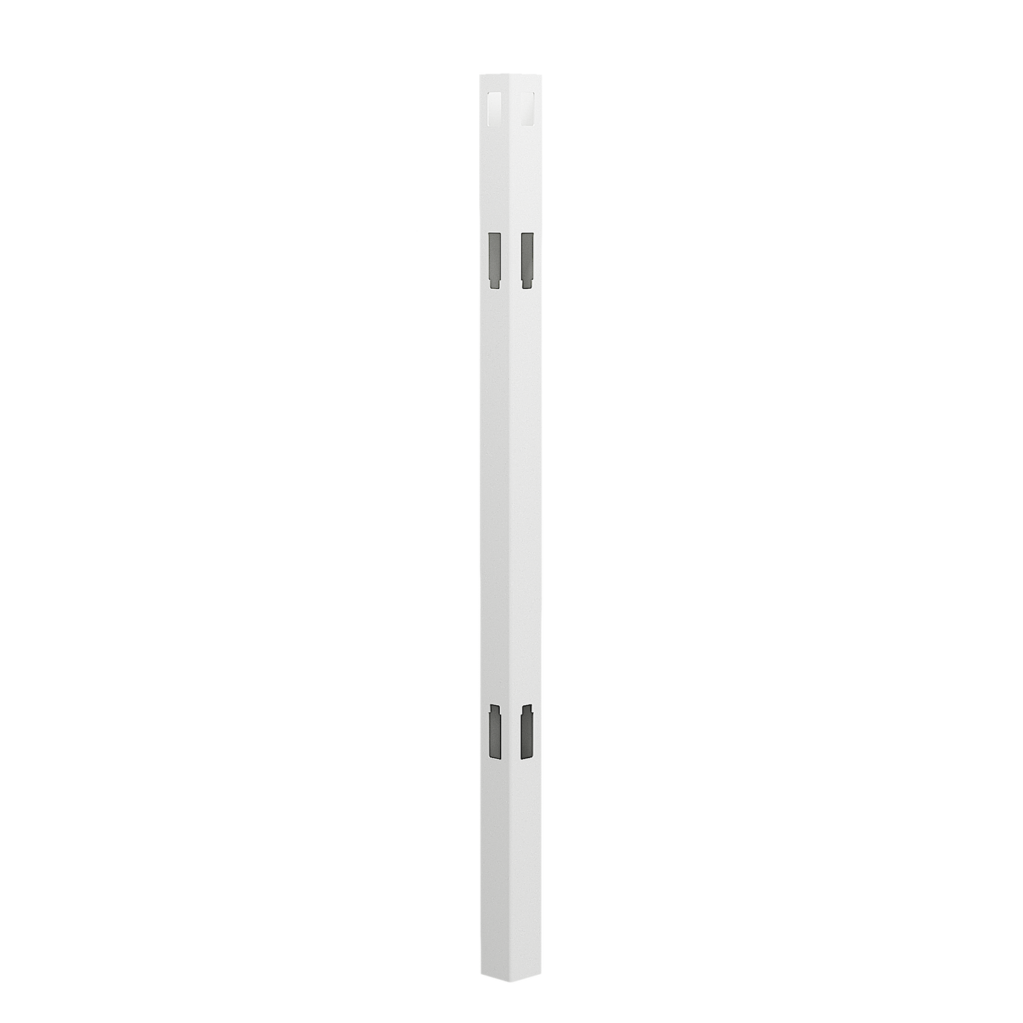 PVC Combo Privacy Fence Panel & Posts - 2388mm W x 1800mm H | White