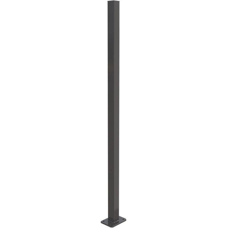 Aluminium Base Plate Post – Poolsideglass