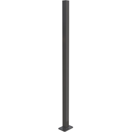 Aluminium base plate post