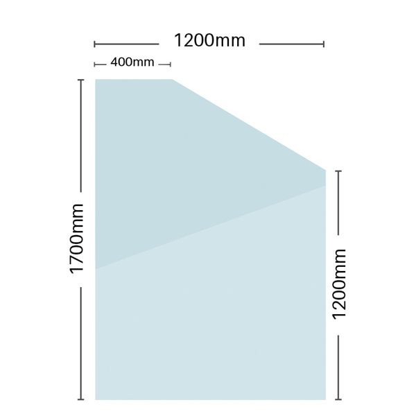 Glass Retaining Wall Raked Panels