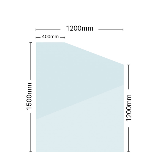 Glass Retaining Wall Raked Panels