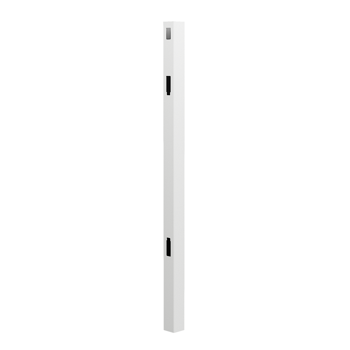 PVC Combo Privacy Fence Panel & Posts - 2388mm W x 1800mm H | White
