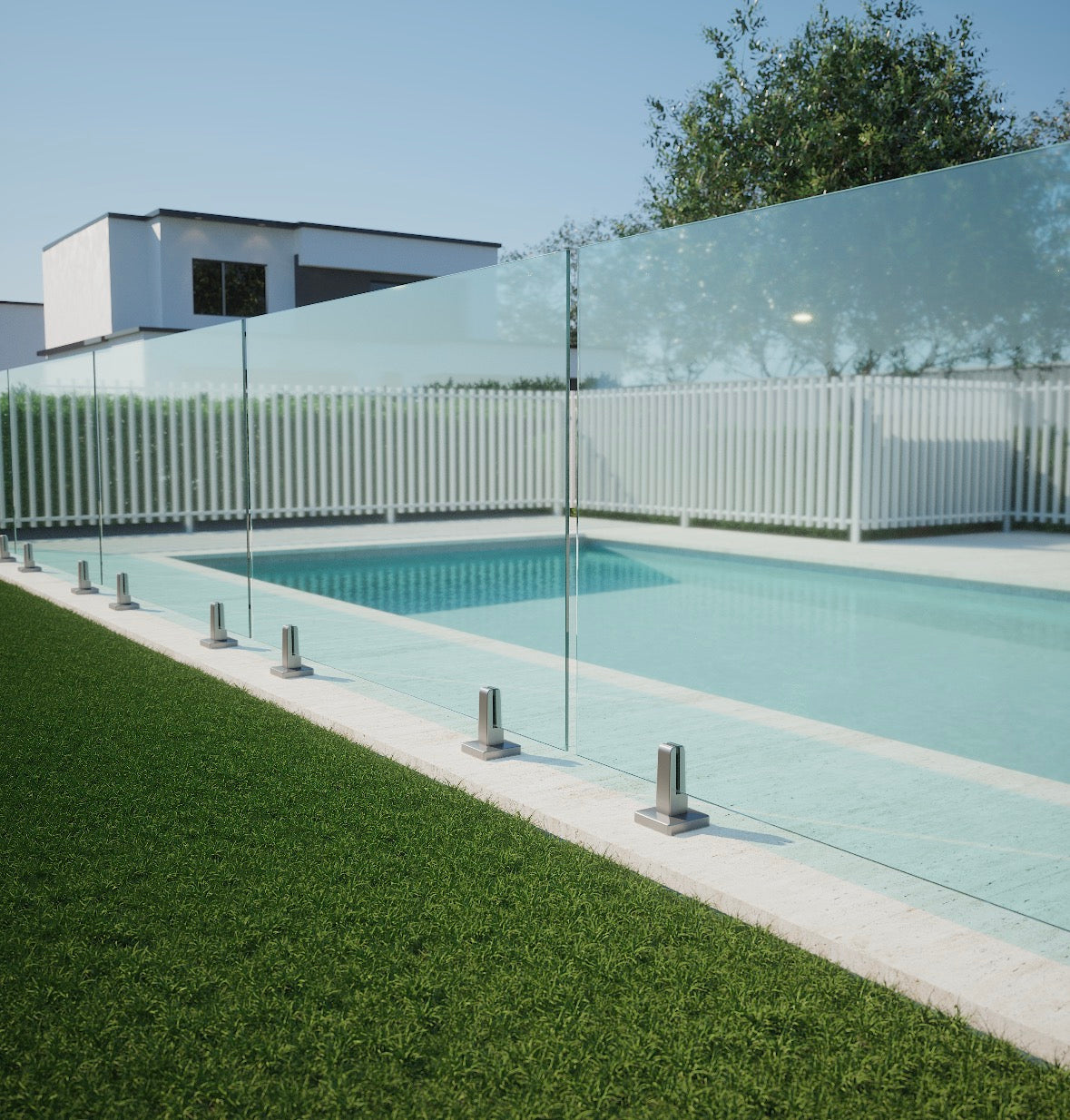 INSULUXE Insulated Base Plate Pool Fence Spigot & Cover | Non-Conductive | Suits 12mm Glass