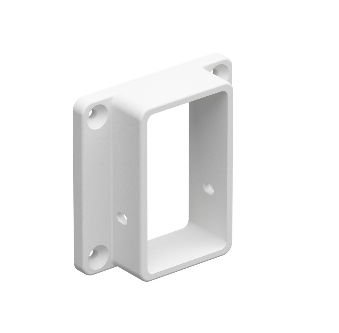PVC Fence Wall & Post Brackets | White | Multiple Styles