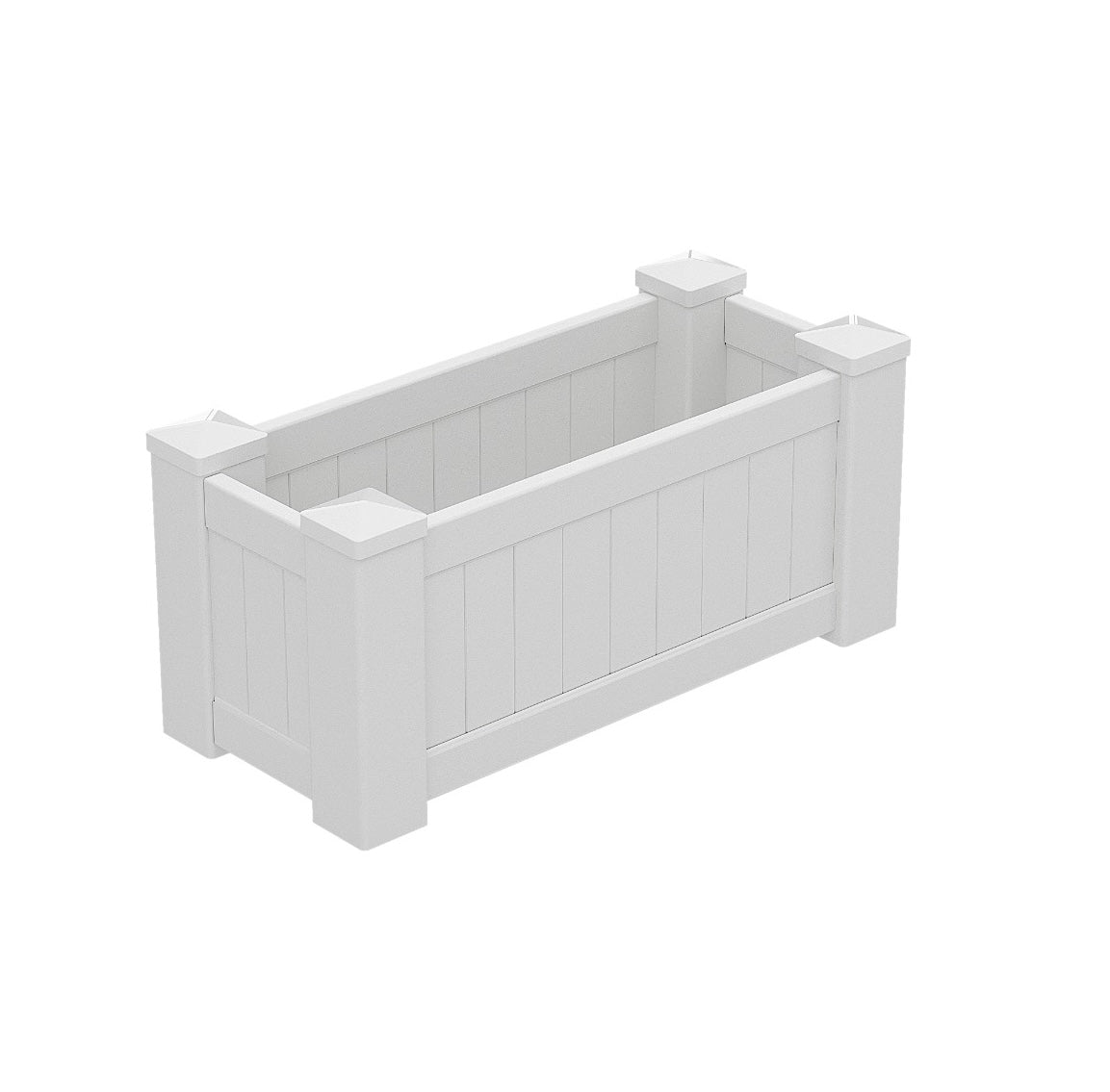 Hampton PVC Planter Box | White | 3 Sizes Available