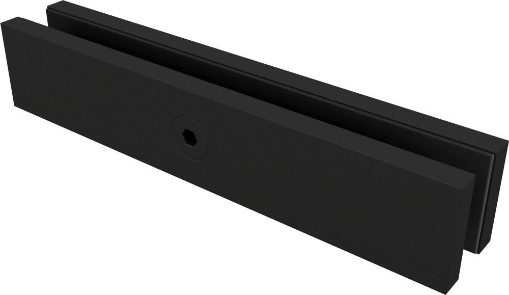 Large Glass to Glass Clamp | SS316 | 12mm Glass | 20-95mm Gap | Black, White, Satin & Polish