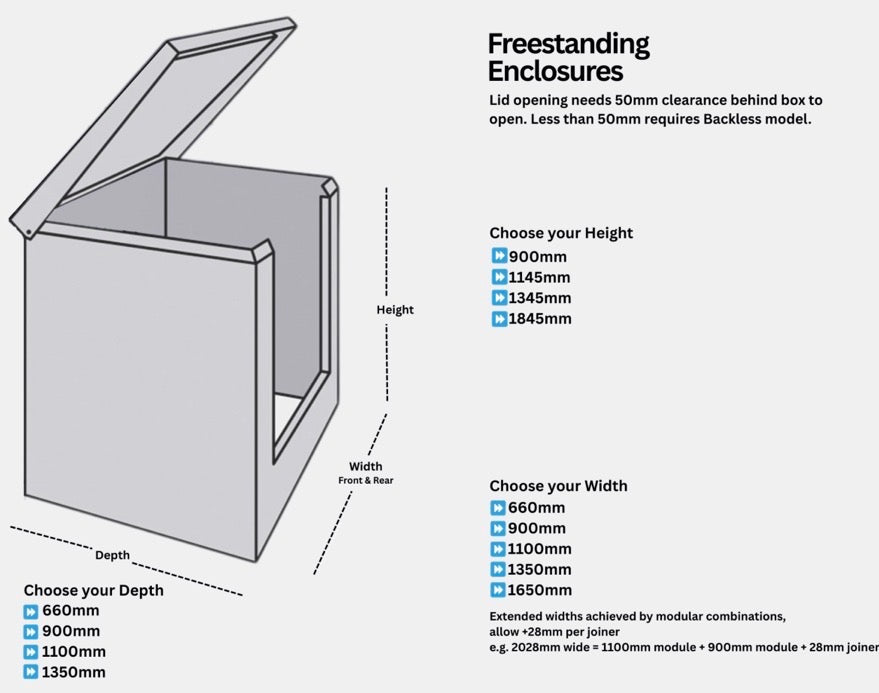 Acoustic Box™ Soundproof Pool Pump Enclosure - 2028mm Wide