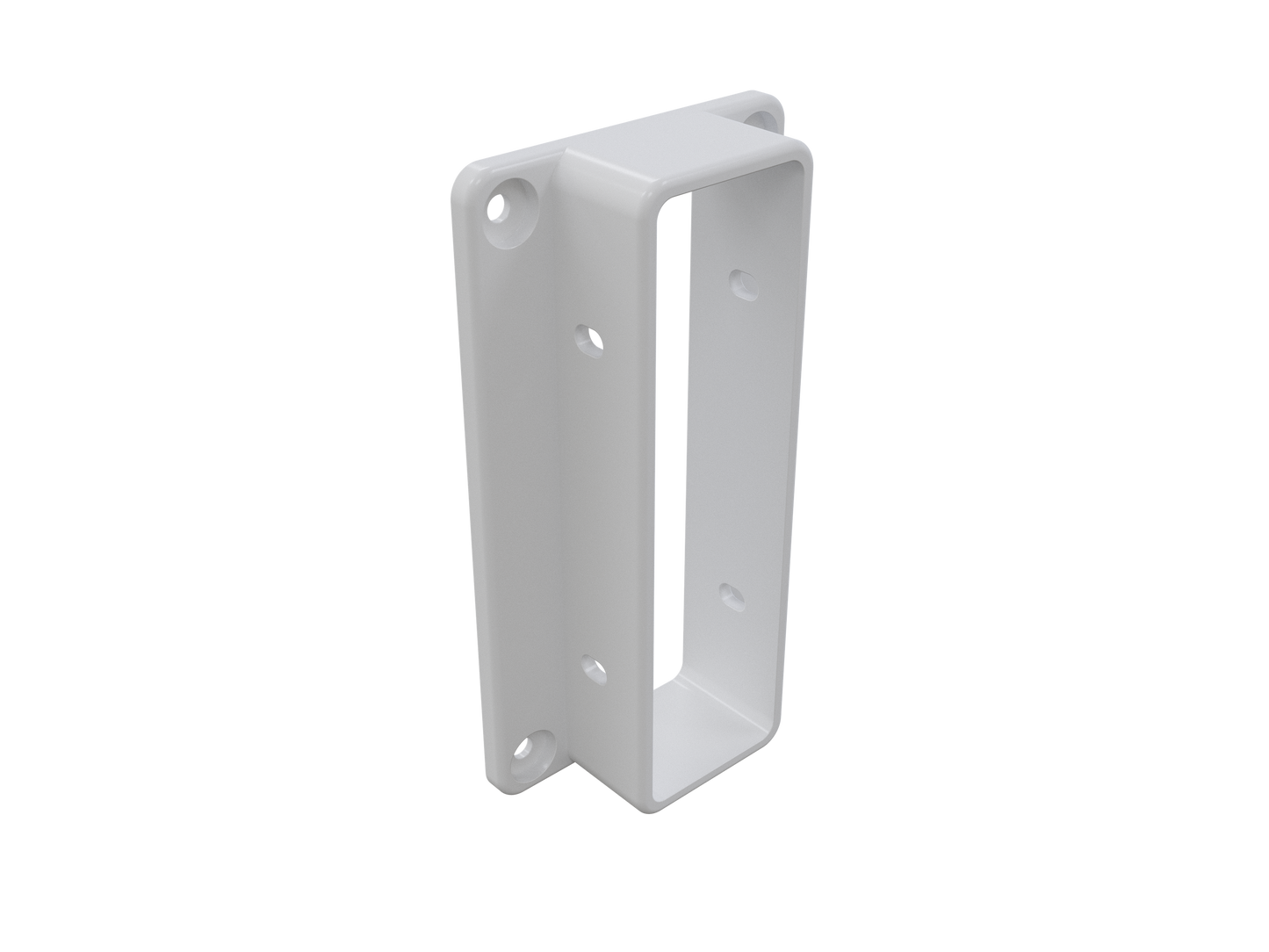 PVC Fence Wall & Post Brackets | White | Multiple Styles