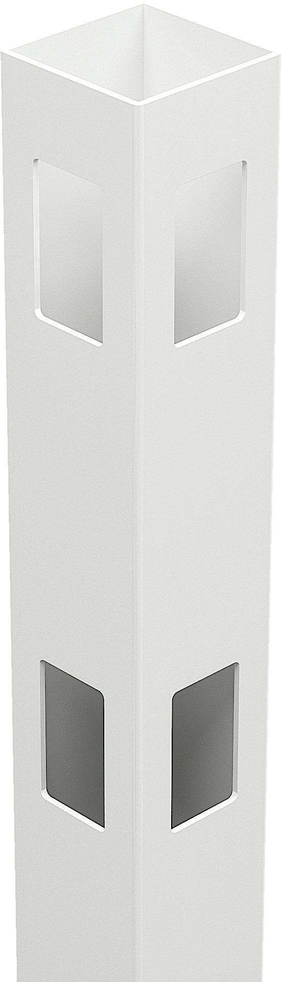 PVC Semi Privacy Fence Panel & Posts - 2388mm W x 1200mm H | White