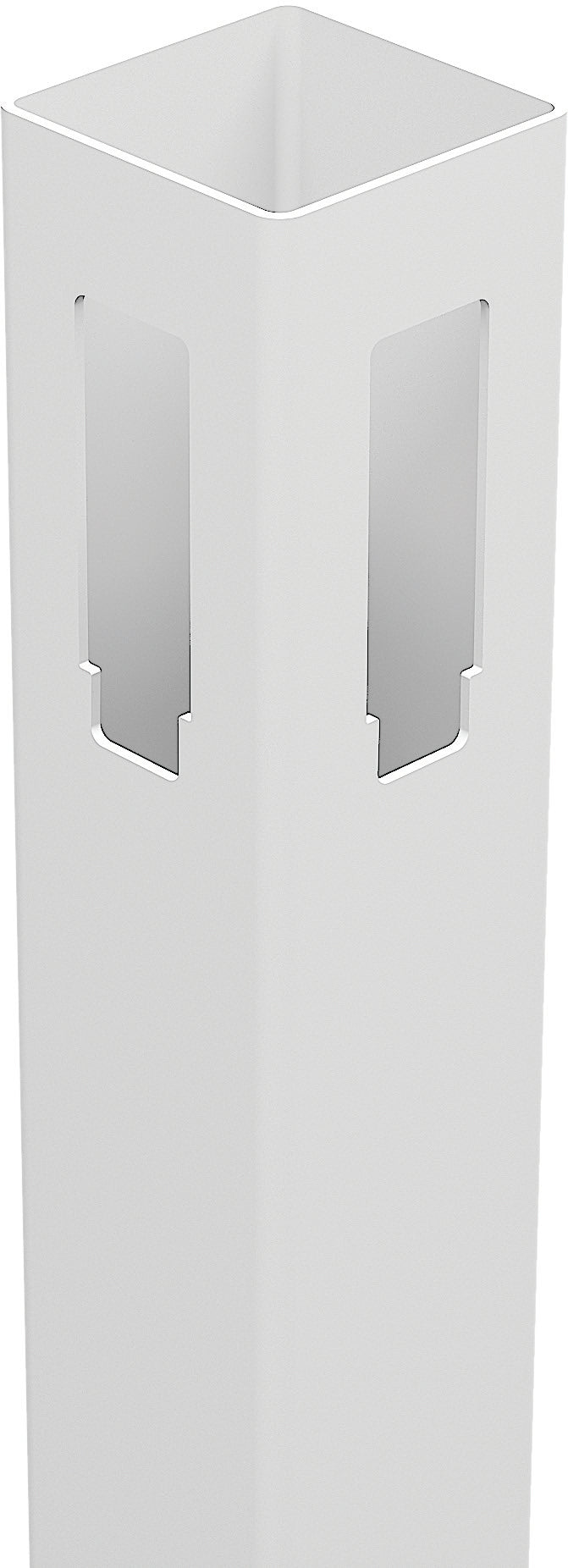 PVC Full Privacy Fence Panel & Posts - 2388mm W x 1800mm H | White