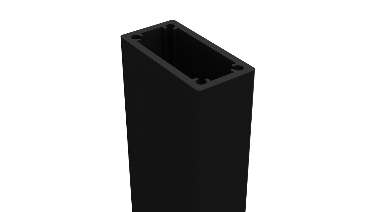 BARR Batten Aluminium In-Ground Fence Post | 1800mm & 2500mm | White & Black