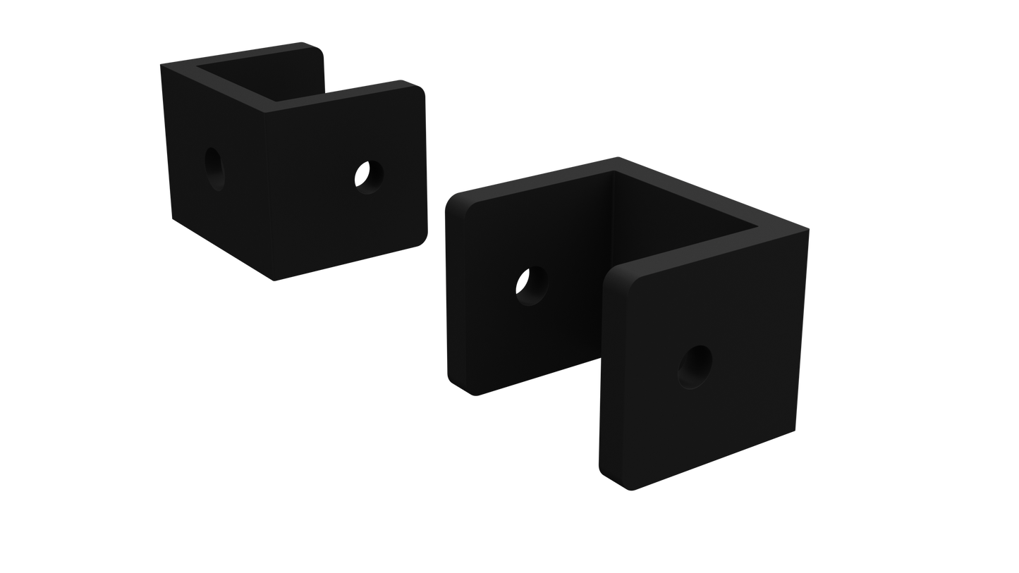 BARR Batten Fencing Brackets | Panel Connectors | 3 Styles | Black & White