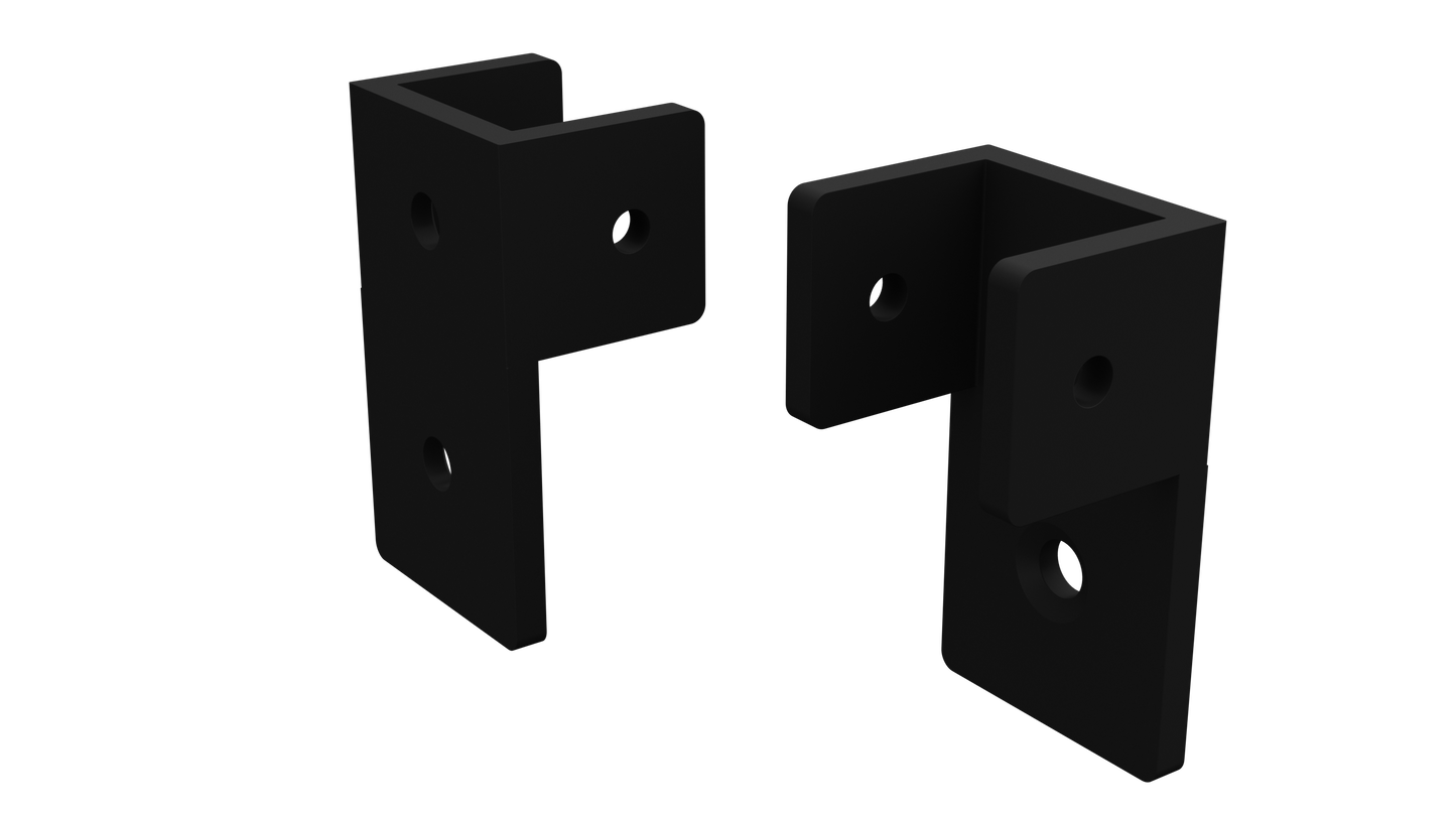 BARR Batten Fencing Brackets | Panel Connectors | 3 Styles | Black & White