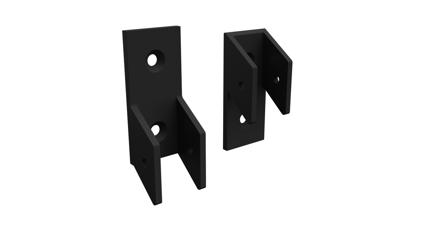 BARR Batten Fencing Brackets | Panel Connectors | 3 Styles | Black & White
