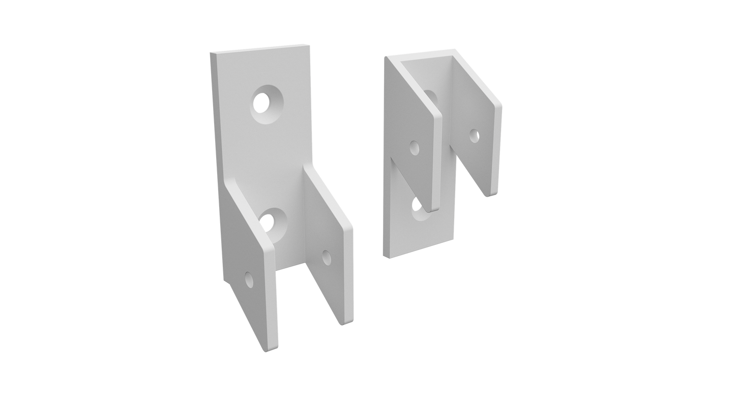 BARR Batten Fencing Brackets | Panel Connectors | 3 Styles | Black & White