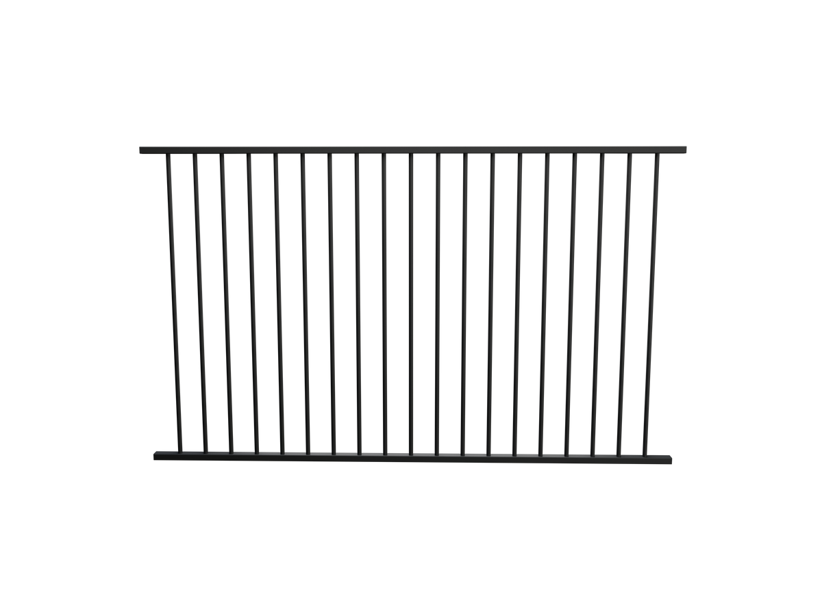 Flat Top Aluminium Pool Fence Panels | Multiple Colours | AS1926.1 Compliant | Ready to Install