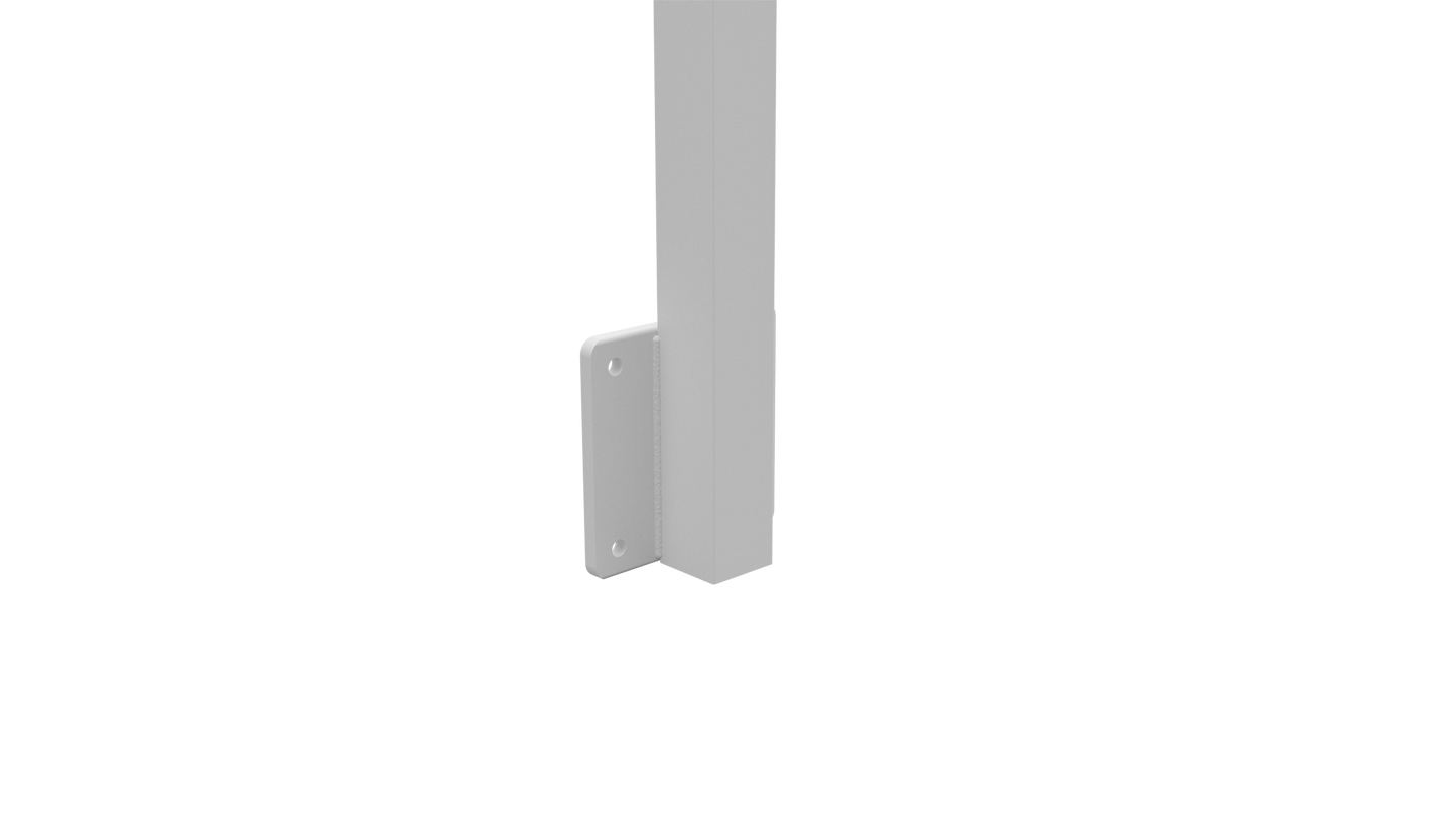 Face Mount Fence Post | Mid | 50x50mm Aluminium | 1500mm | Black, White & Monument