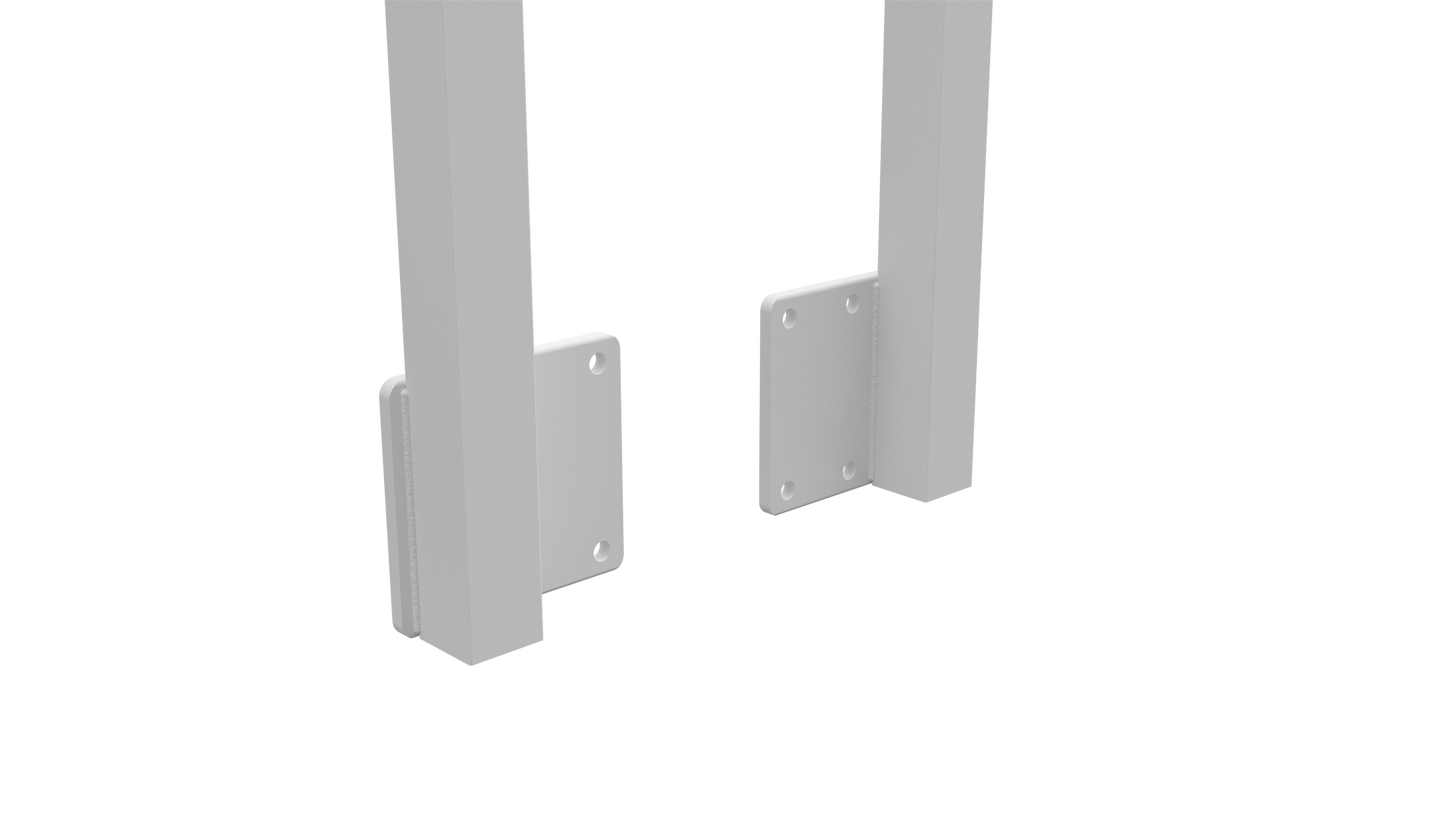 Aluminium Face Mount End Post | Left & Right | 2 Pack | 1500mm | Black, White & Monument