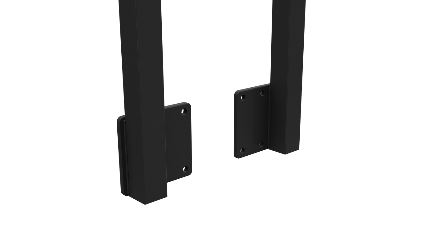 Aluminium Face Mount End Post | Left & Right | 2 Pack | 1500mm | Black, White & Monument