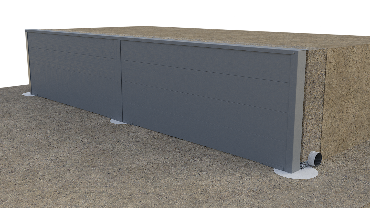 SuperCap Composite Retaining Wall Channel Cap | 2 Sizes