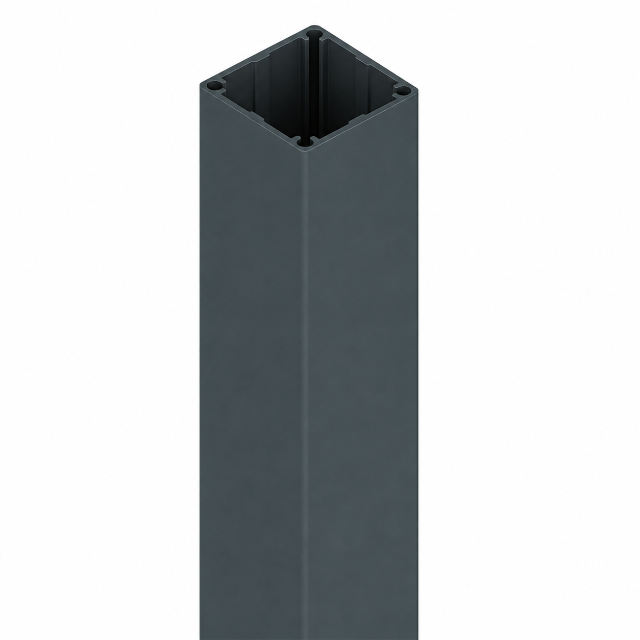 Premium Square Edge Aluminium Post - 50x50mm | Pool & Feature Fencing | 2400mm